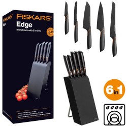 Blok Edge na nože s 5 nožmi - FISKARS 1003099