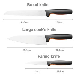 Štartovacia súprava s 3 nožmi Functional Form - FISKARS 1057559